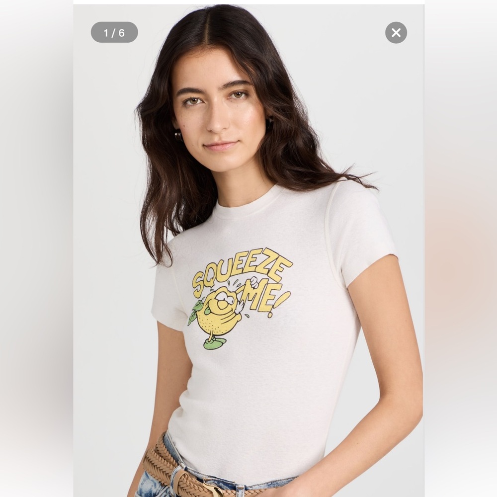 Re/Done 90s Baby Tee Squeeze Me